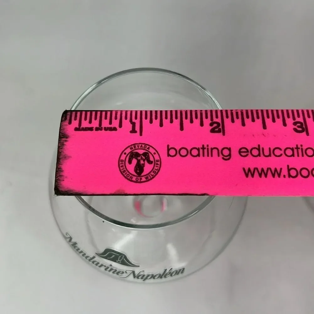 Mandarine Napoleon Cognac Brandy Snifter Crystal Glass 4 1/2 In Tall 2 In Round